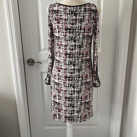 Laundry Shelli Segal Multicolored Sheath Dress with Sleeve Cutouts NWOT SZ S - Picture 2 of 9